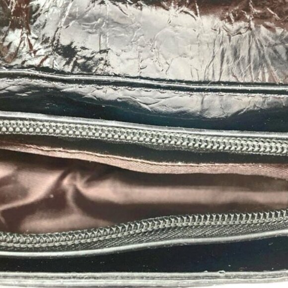 : MDD Fashion 79 Biker Jacket Purse – Black Faux Leather, Gold Hardware - Picture 4 of 7